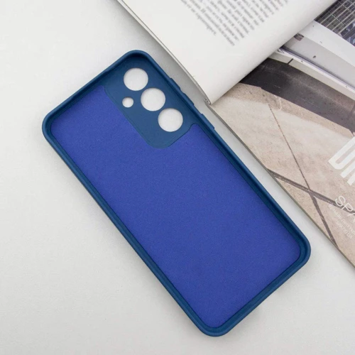 Чохол для телефона TPU Case Getman Liquid Silk Full Camera Navy Blue для Samsung S721 Galaxy S24 FE: Тип накладка на заднюю часть
