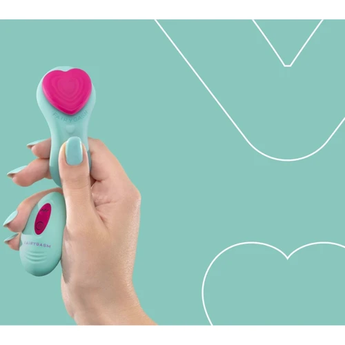 Вибромассажер FairyGasm HeartGem green