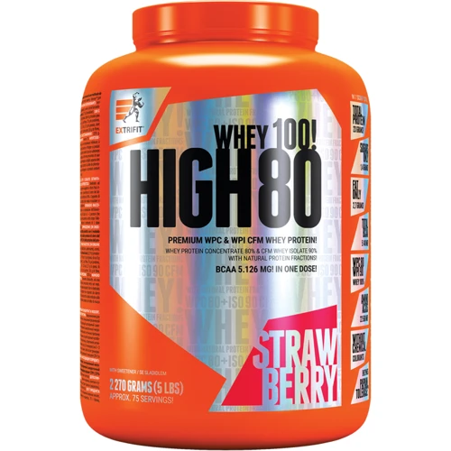 Протеин Extrifit High Whey 80 2270 g /75 servings/ Strawberry