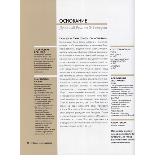 Стародавній Рим за 30 секунд: Обкладинка Тверда