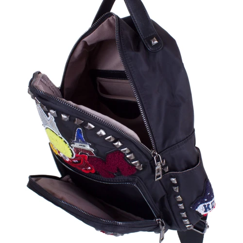 Женский рюкзак Amelie Galanti черный (A981064-black): Тип ручки Плечевой ремень, Короткая ручка