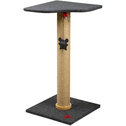 Когтеточка с полкой большая Red Point Scratch джутовая 76 см серая (К-П.В02.Д.217) фото 5