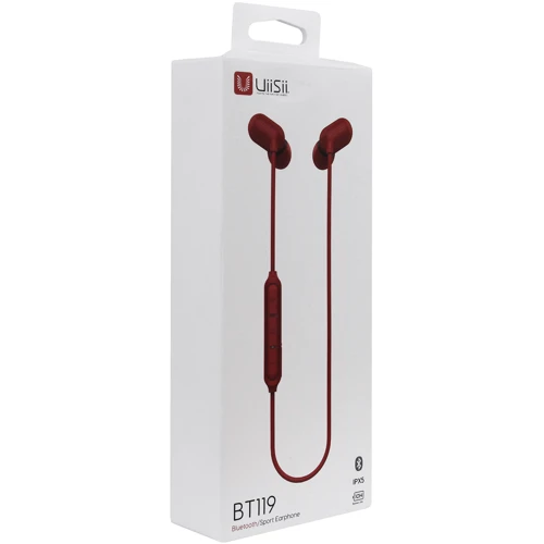 Навушники UiiSii BT119 Red: Тип конструкції вакуумні