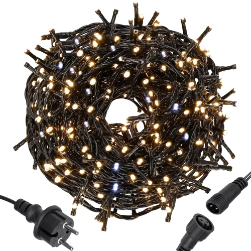 Гирлянда уличная (наружная) Springos 40 м 500 LED + Flash CL0528 Warm White: Количество ламп 500