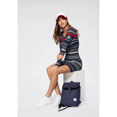Платье KangaROOS 84800564 38 синее повседневное короткое мини: Длина рукава Длинный