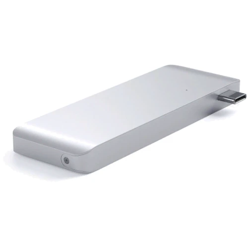 Адаптер Satechi Adapter Passthrough USB-C to USB-C+micro SD+SD+2xUSB3.0 Silver (ST-TCUPS): Інтерфейс підключення USB-C