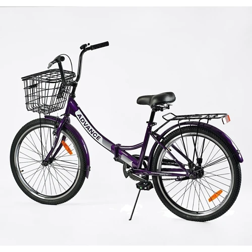 Велосипед Corso Advance 24" складаний чорний (AD-24198): Матеріал рами алюминиевый сплав