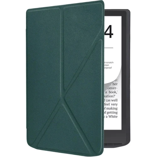 Аксесуар до електронної книги BeCover Ultra Slim Origami Dark Green для PocketBook 743G InkPad 4/InkPad Color 2/InkPad Color 3 (713084)