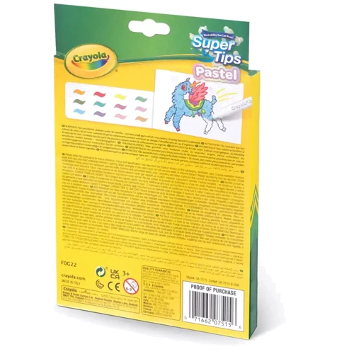 Фломастери CRAYOLA Supertips (washable) пастельні 12 шт (58-7515) фото 5