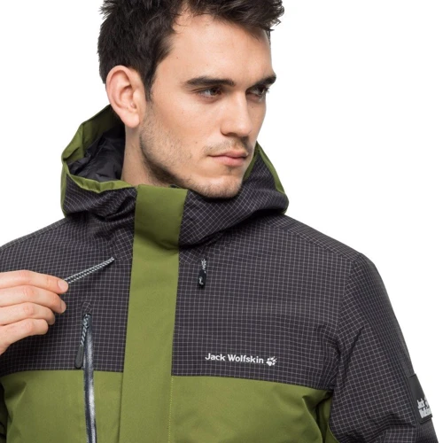 Куртка Jack Wolfskin Dna Icefall Jkt M 1114731-4158 46 зелена зимова з капюшоном: Фасон Штормівка