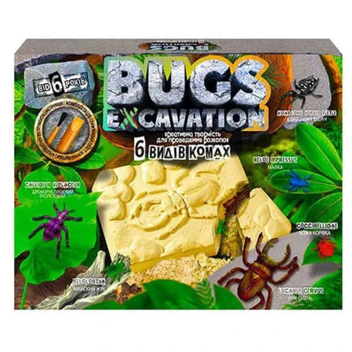 Набор для проведения раскопок Danko Toys "Bugs Excavation" Жуки BEX-01U Укр (BEX-01-06U)
