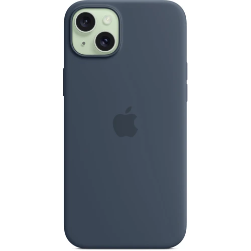 Чохол для iPhone Apple iPhone 15 Plus Silicone Case з MagSafe - Storm Blue (MT123ZM/A): Тип чохла накладка на заднюю часть