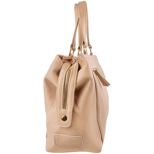 Женская сумка тоут Laskara бежевая (LK-20287-beige): Фактура Зернистая, Матовая