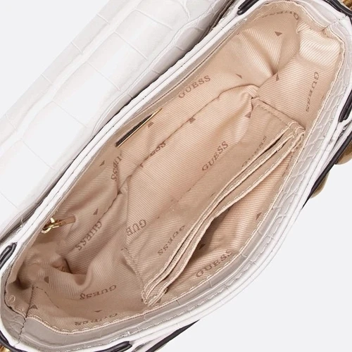 Женская сумка-сэтчел GUESS RETOUR MINI TOP HANDLE FLAP WHI - WHITE белая (HWCG8664780-WHI): Тип Сумки