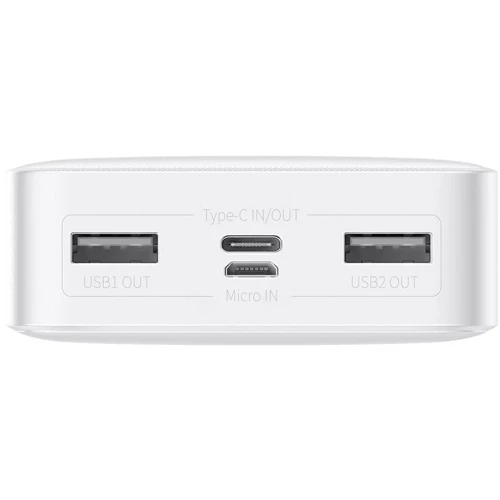 Зовнішній акумулятор Baseus Power Bank 20000mAh Bipow Display 15W White (PPDML-J02): Кабелі / перехідники для смартфонів в комплекті micro USB