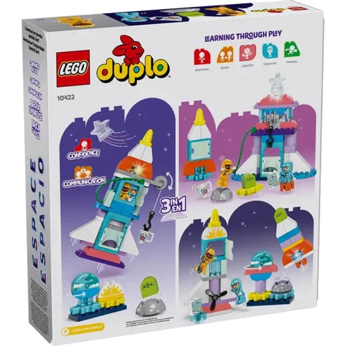 Конструктор LEGO DUPLO Town Приключения на космическом шаттле 3в1 (10422): Количество деталей, шт. 58