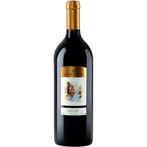 Вино Solo Corso Rosso VDT, червоне сухе, 1.5л 10.5% (DIS8011510023641)