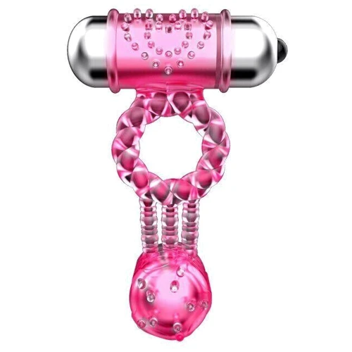 Эрекционное вибро кольцо с стимулятором клитора Sweet Vibration Ring, BI-014080