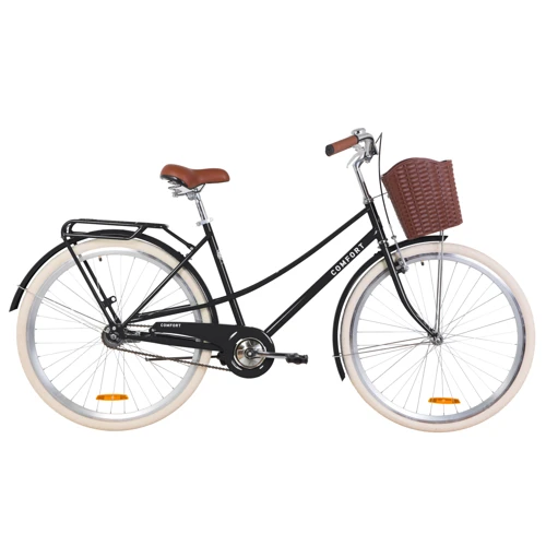 Велосипед Dorozhnik COMFORT FEMALE 2020 M 28" черный (OPS-D-28-162)
