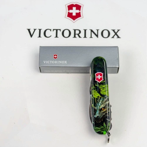 Мультитул Victorinox HUNTSMAN ZODIAC Зеленый деревянный дракон 1.3713.3.Z3240p (Vx13713.3_Z3240p) фото 7
