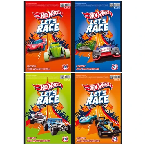 Альбом для рисования Kite Hot Wheels, 30 листов (HW19-243)