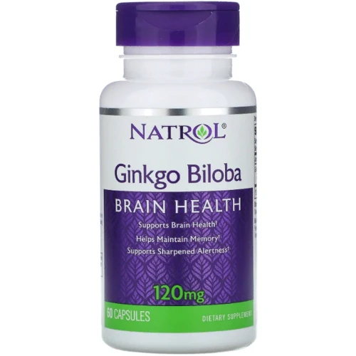 Natrol Ginkgo Biloba, 120 mg, 60 Capsules (NTL-00768)