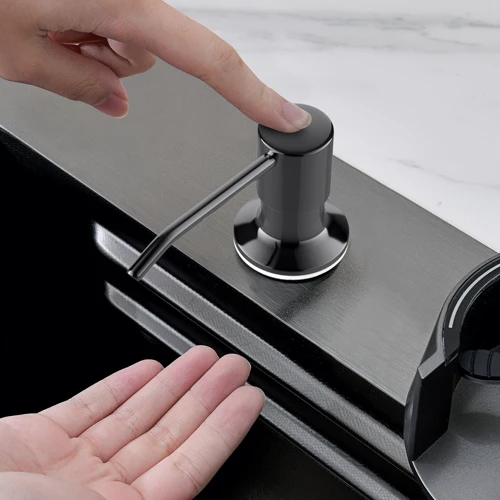 Кухонная мойка Lefton Two Outlets Waterfall Faucet Kitchen Sink with Digital Temperature Display & LED Lighting-KS2208 фото 9