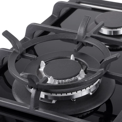 Варильна поверхня газова PYRAMIDA PFG 647 BLACK LUXE-A: Розташування панелі спереду справа
