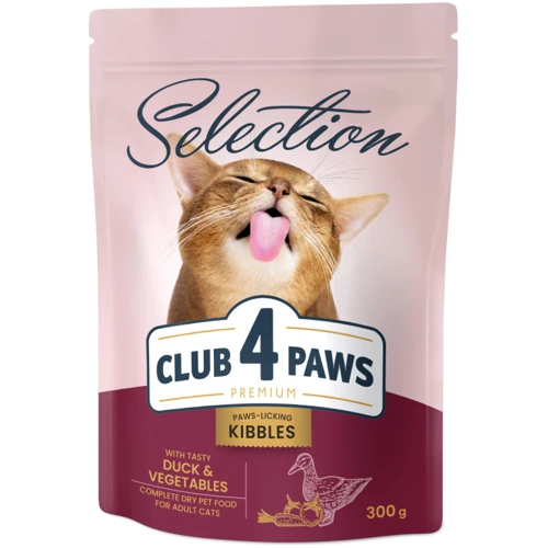 Сухой корм Club 4 Paws Selection Premium for Adult cats Cелекшн для взрослых кошек c уткой и овощами 1.5 кг (4820215369145): Класс Премиум