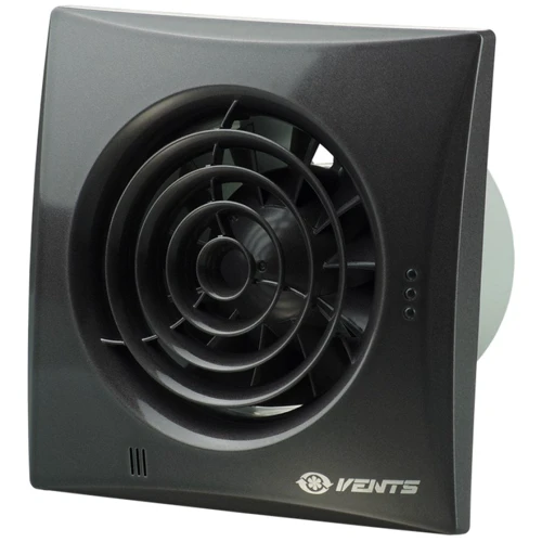Витяжний вентилятор VENTS 100 Квайт чорний сапфір лак RAL 9005