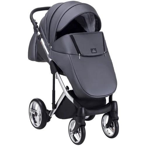 Коляска 2 в 1 Adamex Chantal Star Polar (Chrome) шкіра 100% Star 103 (624640): Стать дитини дівчинка, хлопчик
