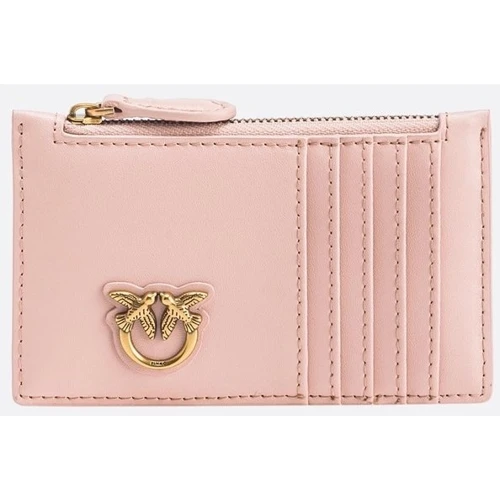 Женский кошелек PINKO AIRONE CARDHOLDER VITELLO SETA розовый (100251A0F1O81Q)