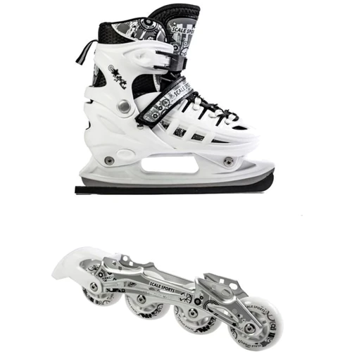Ролики-коньки Scale Sport 2in1. White (размер 29-33)