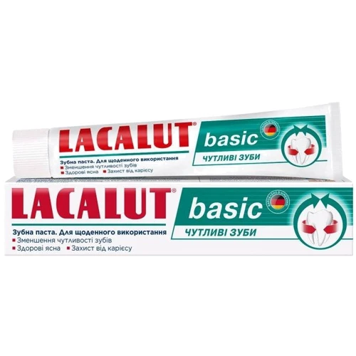 Lacalut basic Зубна паста Чутливі зуби 75 ml