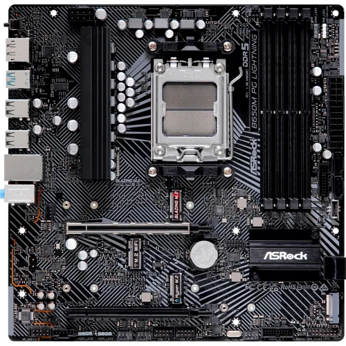 ASROCK B650M PG LIGHTNING: Оперативная память 4xDDR5 7200+ МГц, до 192 ГБ