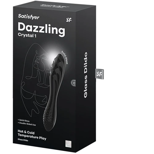 Стеклянный дилдо Satisfyer Dazzling Crystal 1 (Black)