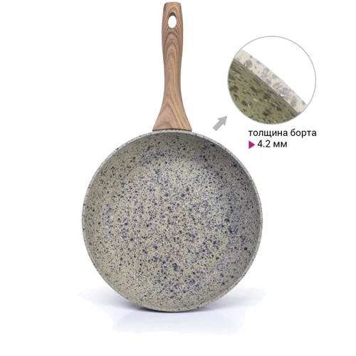 Сковорода Fissman Crema Nova з індукційним дном 20x4.5 см (4320): Тип сковороди Традиционная