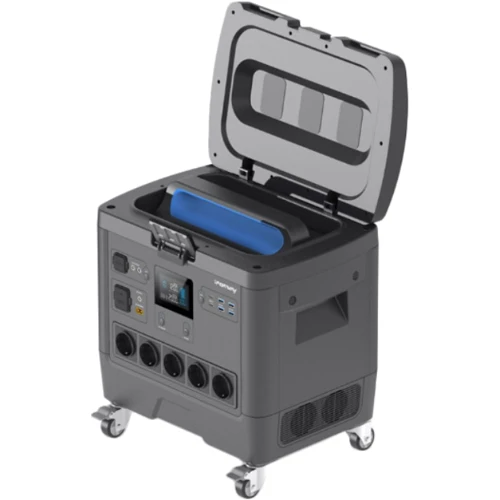 Зарядная станция PowerPlant HS2000 2000Wh 555555mAh 2000W (PB930869): Емкость аккумулятора, Вт/ч 2000