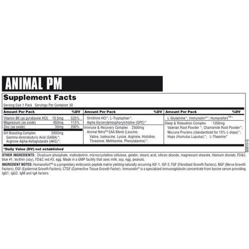Universal Nutrition Animal PM 30 packs: Тип Комплекс после тренировки