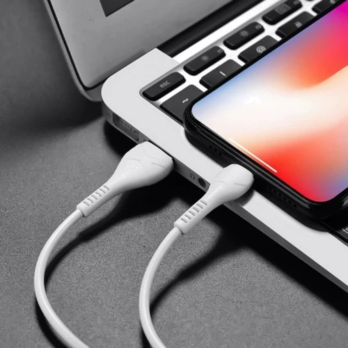 Кабель Hoco USB Cable to Lightning X37 2.4A 1m White фото 3