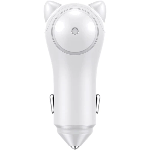Зарядний пристрій Baseus USB Car Charger Adorkable 2xUSB 3A White (CCALL-DM01)