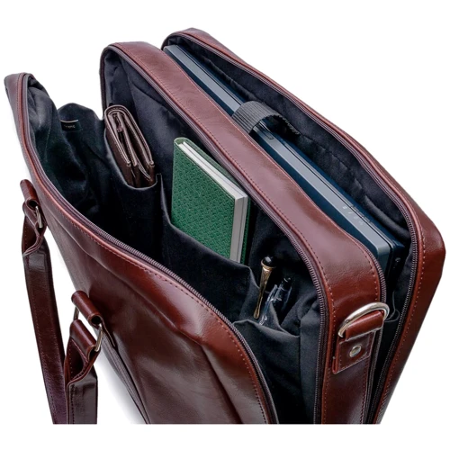 Solier ABERDEEN Leather Bag Maroon (SL02Maroon) for MacBook Pro 15": Материал Натуральная кожа