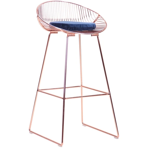 Стул барный AMF Chik, rose gold, royal blue (545681) фото 4