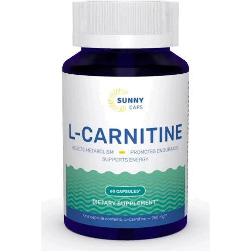 Sunny Caps L-carnitine Powerfull 250 mg L-карнітин 60 капсул