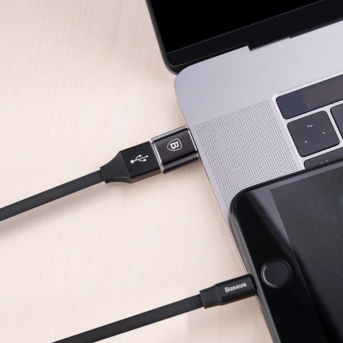 Адаптер Baseus Adapter USB-C to USB Female Black (CATOTG-01) фото 7