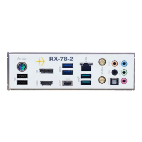 Asus Z590 WIFI GUNDAM EDITION: Разъемы на задней панели S/PDIF (Оптический), Ethernet RJ-45
