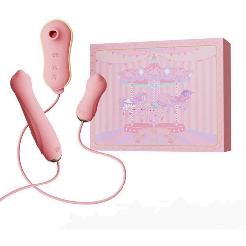 Набор 3в1 Zalo - UNICORN Set Pink Виброяйцо + пульсатор + вакуумный стимулятор