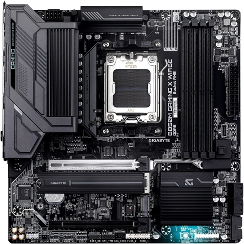 GIGABYTE B850M GAMING X WIFI6E UA: Оперативная память 4xDDR5 8200 МГц, до 256 ГБ