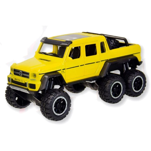 Машинка металл 7692-1 АВТОПРОМ, 1:32 Mersedes,желтый цвет: Производитель АВТОПРОМ