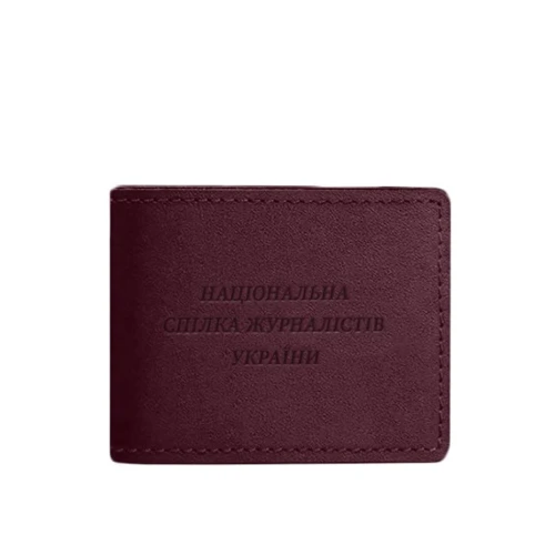 Обкладинка для посвідчення журналіста BlankNote Crazy Horse бордова (BN-OP-18-vin-kr)